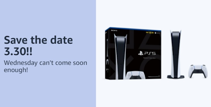 تم تأكيد إعادة تخزين Amazon PS5 Digital في 30 مارس