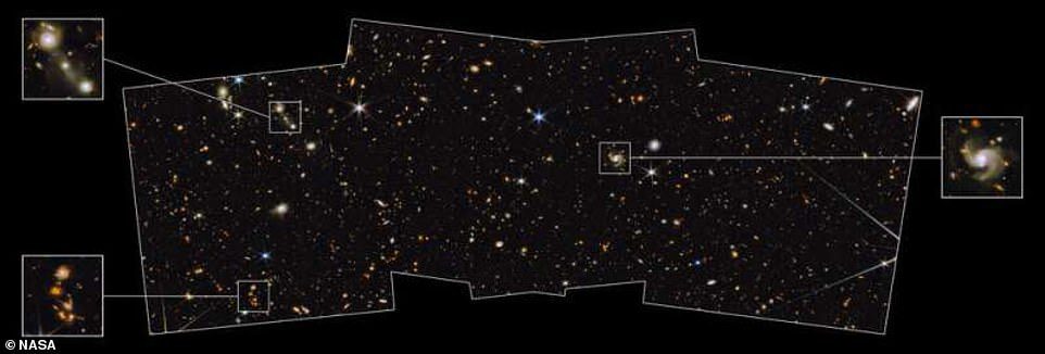 صورة جديدة من تلسكوب ناسا تلتقط آلاف المجرات التي لم يسبق لها مثيل والتي تشكلت قبل 13.5 مليار سنة - 200 مليون سنة بعد الانفجار العظيم